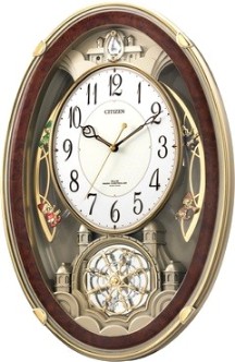 シチズン アミュージングクロック 電波掛時計 パルミューズクィーンダム　ジブリ 廃盤 シチズン 4MN484-N03 電波 掛時計パルミューズクイーンダムN